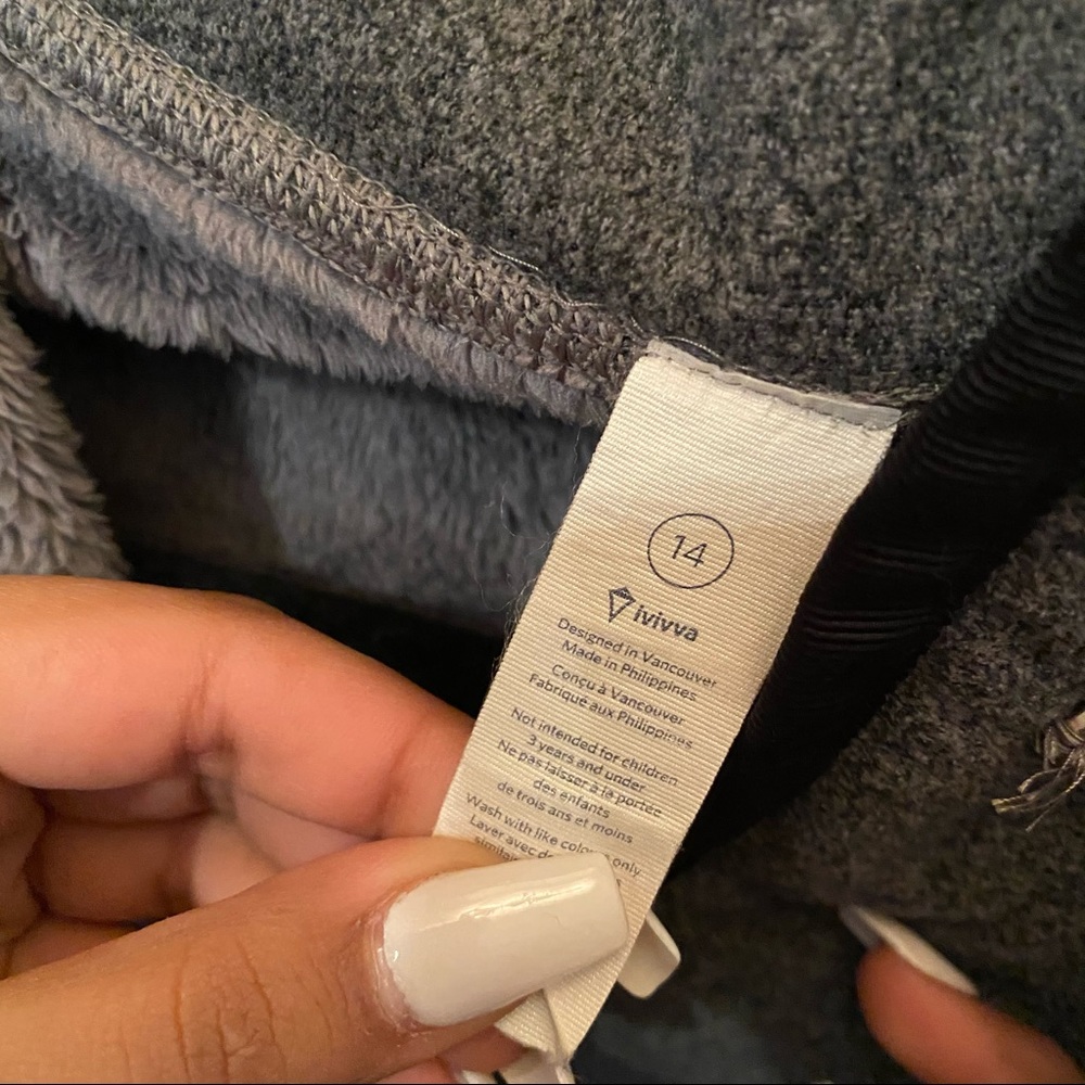 Ivivva Wrap Fleece Collared Sweatshirt - Picture 2 of 3
